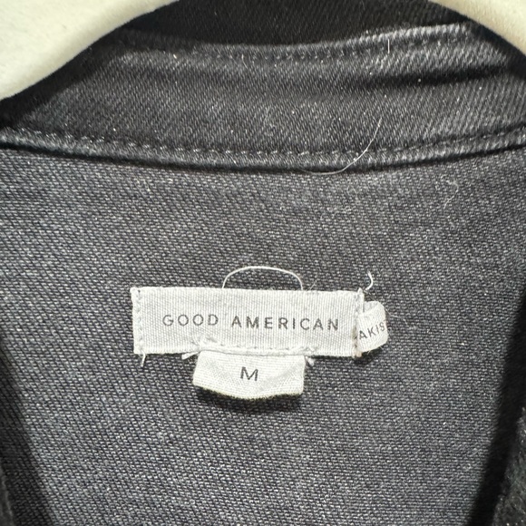 Good American Fit For Success Bootcut Black Denim Jumpsuit - Picture 7 of 7